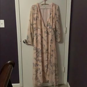 Bar lll long sleeve wrap dress